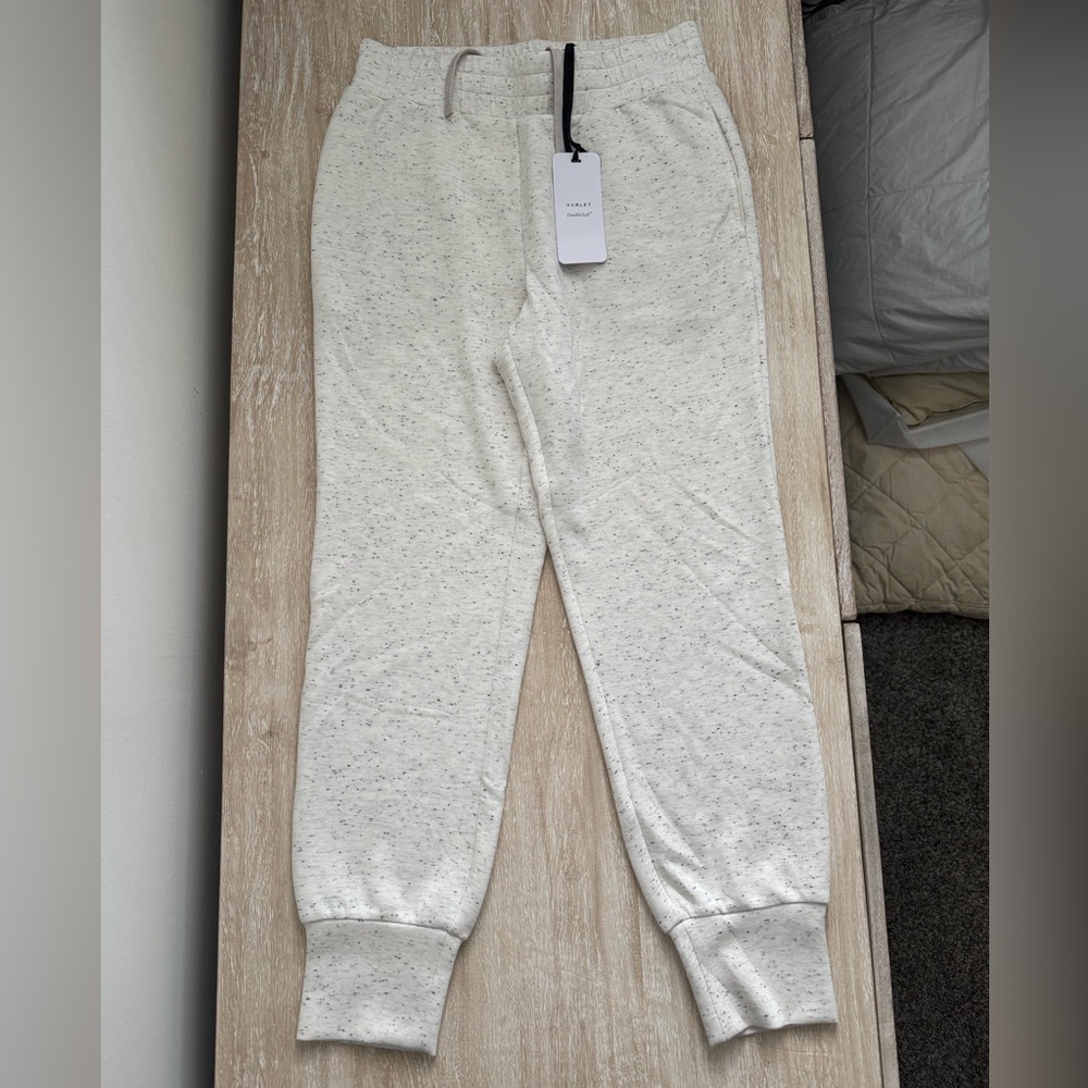 COPY - Varley Cream Speckled Joggers
